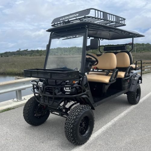 MotoEV Electro Neighborhood Buddy 6 Passenger (Back to Back) Highriser Street Legal Golf Cart